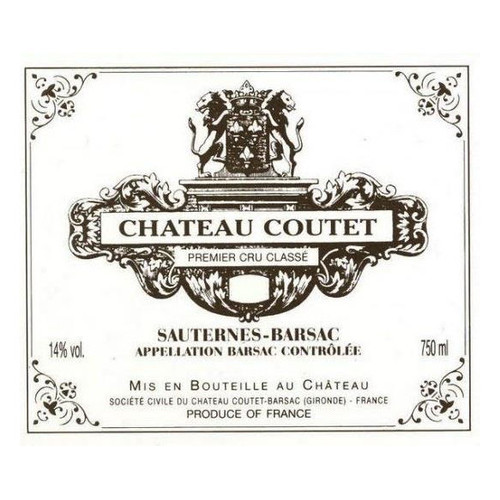 Product image for Chateau Coutet (Sauternes-Barsac) Barsac 1er Cru Classe 2022 375ml