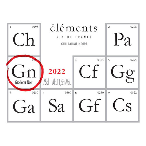 Product image for Elements Guillaume Noire Gn 2023 750ml