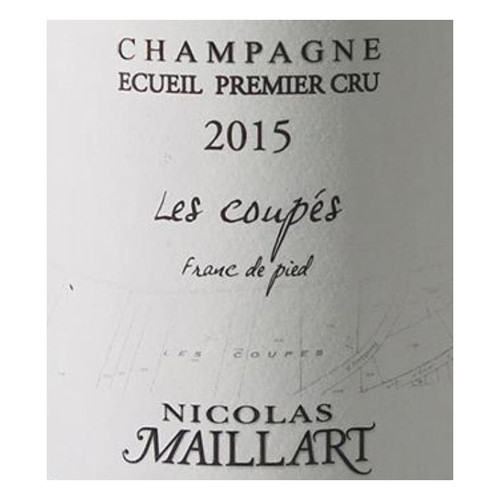 Product image for Nicolas Maillart Champagne Extra Brut Ecueil 1er Cru Les Coupes Franc De Pied 2020 750ml