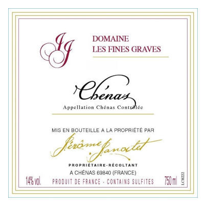 Product image for Jerome Janodet Domaine les Fines Graves Chenas 2024 750ml