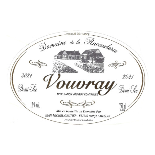 Product image for Jean-Michel Gautier Vouvray Demi-Sec 2024 750ml