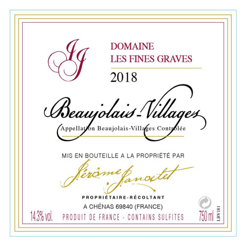 Product image for Domaine Les Fines Graves Beaujolais-Villages 2024 750ml
