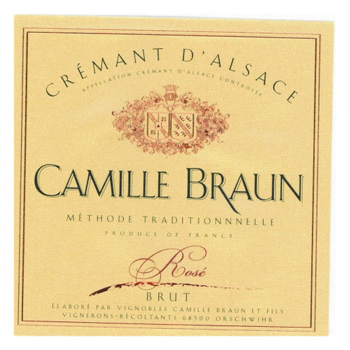 Product image for Domaine Camille Braun Cremant d'Alsace Brut Rose Methode Traditionnnelle 750ml