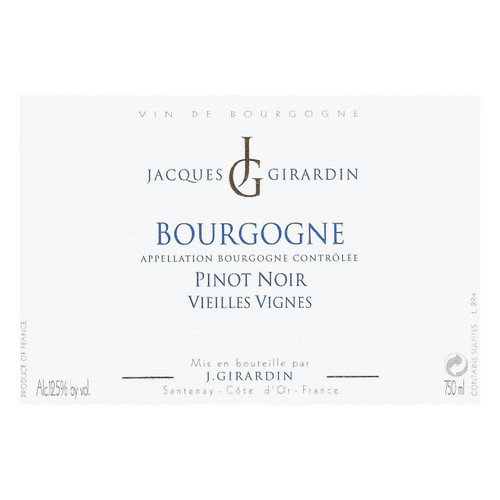 Product image for Domaine Jacques Girardin Bourgogne Pinot Noir Vieilles Vignes 2022 750ml