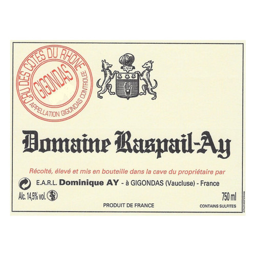 Product image for Domaine Raspail-Ay Gigondas 2022 750ml