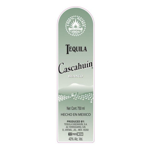 Product image for Cascahuin Blanco Tequila 100% Agave 80 Proof 750ml