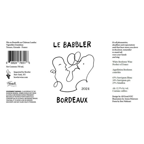 Product image for Le Babbler Bordeaux Blanc 2025 750ml