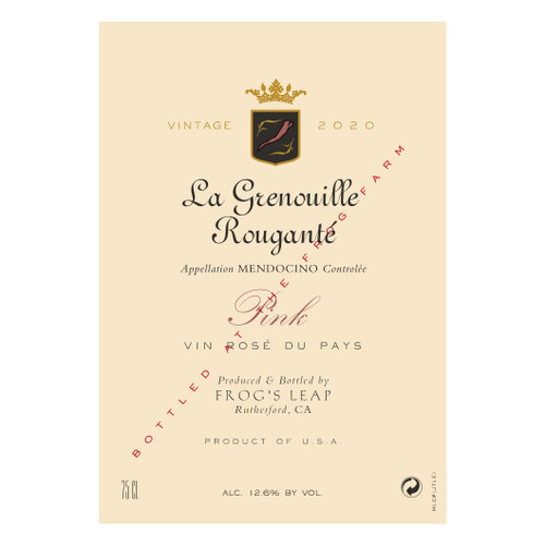 Product image for Frog's Leap Pink La Grenouille Rougante Mendocino 2025 750ml