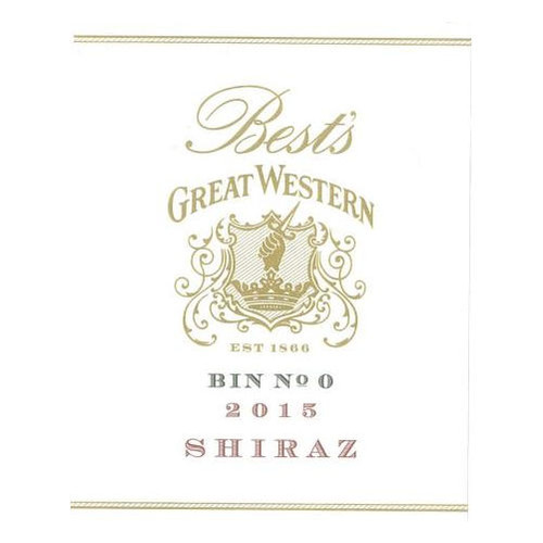 Product image for Best's Great Western Shiraz Bin No. 0 Great Western 2021 750ml