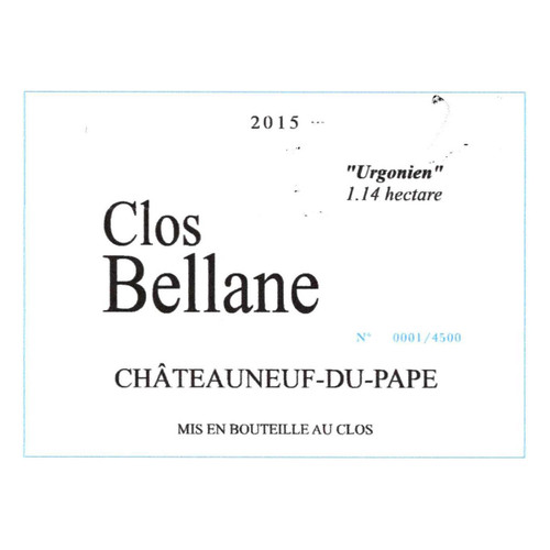 Product image for Clos Bellane Châteauneuf-du-Pape Urgonien 1.14 hectare 2021 750ml