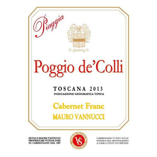Product image for Piaggia Poggio de' Colli Toscana Cabernet Franc 2022 750ml