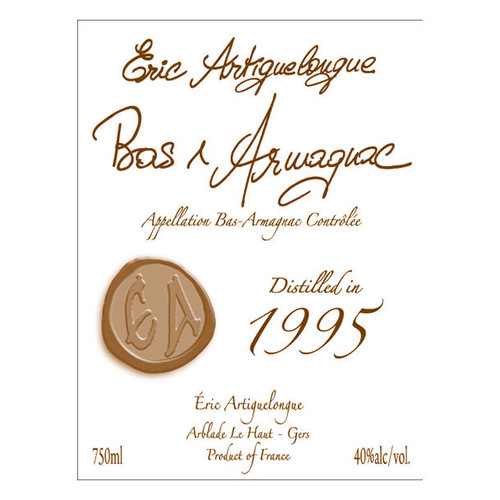 Product image for Eric Artiguelongue 1995 Bas-Armagnac 1995 700ml