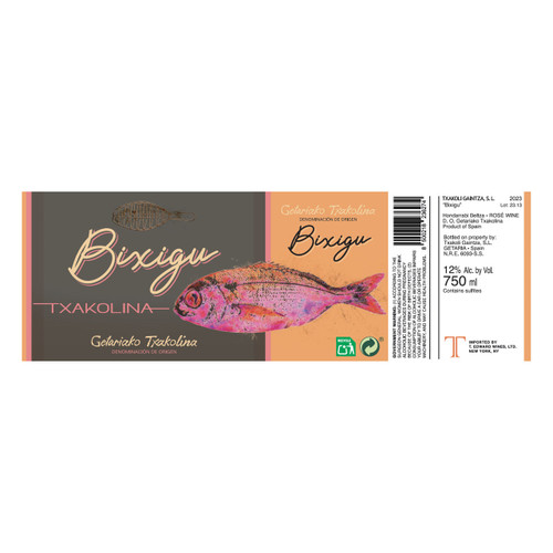 Product image for Bodega Gaintza Getariako Txakolina Bixigu Rosé 2025 750ml