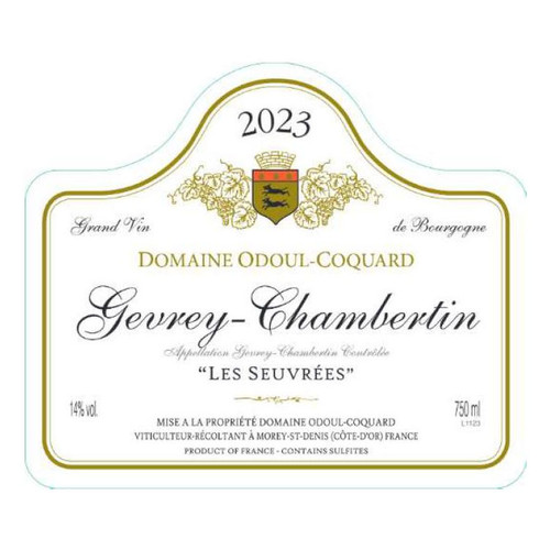 Product image for Domaine Odoul-Coquard Gevrey-Chambertin Les Seuvrées 2023 750ml