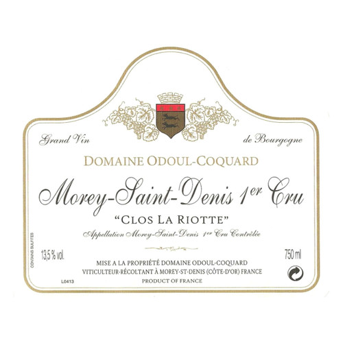 Product image for Domaine Odoul-Coquard Morey-Saint-Denis 1er Cru Clos la Riotte 2023 750ml