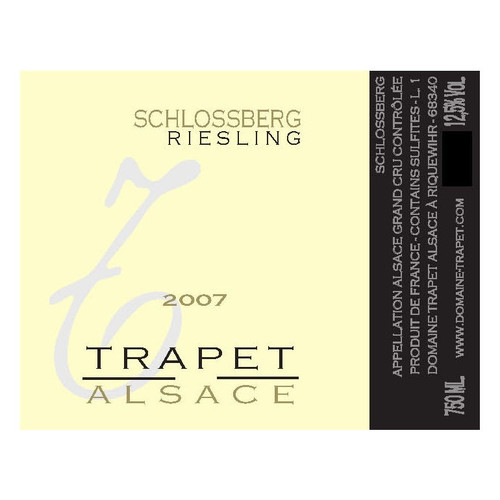 Product image for Domaine Trapet Pere & Fils Riesling Schlossberg Grand Cru 2023 750ml