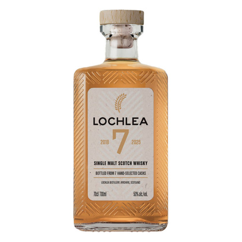 Product image for Lochlea Distillery 7 Years Old 2018 Single Malt Scotch Whisky 100 Proof (2025) 2025 700ml