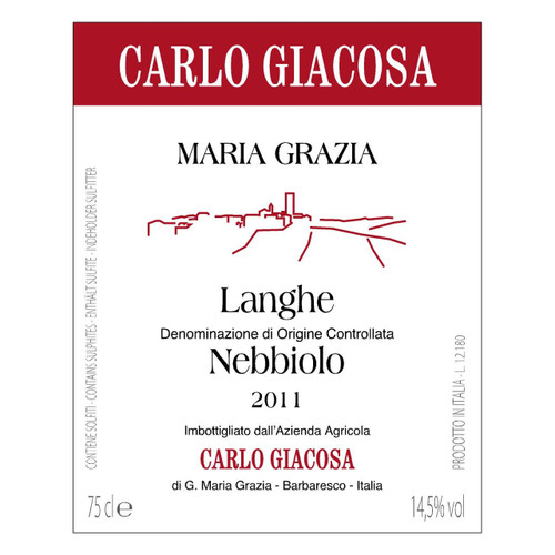 Product image for Carlo Giacosa Langhe Nebbiolo Maria Grazia (2024) 2024 750ml