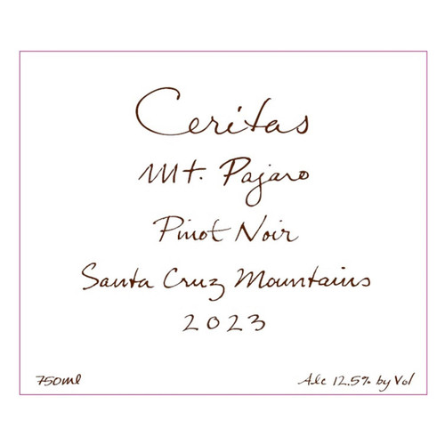 Product image for Ceritas Wines Pinot Noir Mt. Pajaro Santa Cruz Mountains (2023) 2023 750ml