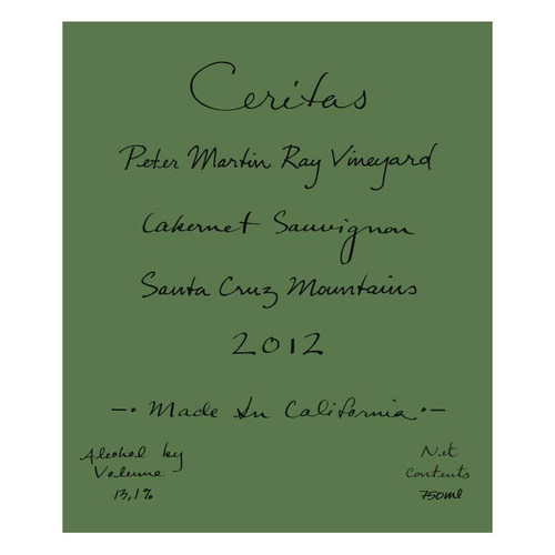 Product image for Ceritas Santa Cruz Mountains Cabernet Sauvigon Peter Martin Ray Vineyard (2022) 2022 750ml