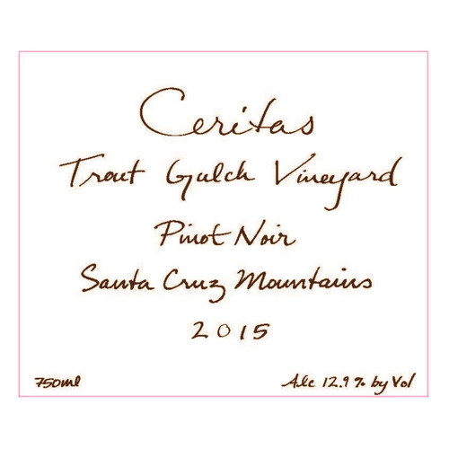 Product image for Ceritas Santa Cruz Mountains Pinot Noir Trout Gulch Vineyard (2023) 2023 750ml
