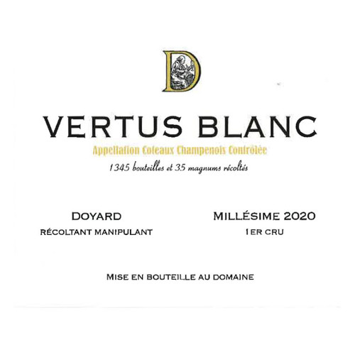 Product image for Champagne Doyard Coteaux Champenois 1er Cru Vertus Blanc Millésime 2022 750ml