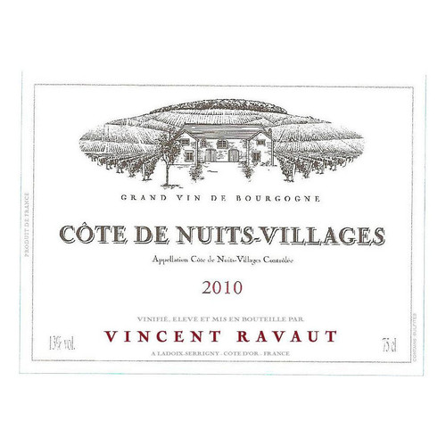Product image for Domaine Vincent Ravaut Côte de Nuits-Villages 2021 750ml