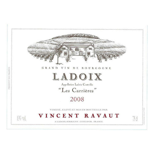 Product image for Domaine Vincent Ravaut Ladoix Les Carrieres 2016 750ml