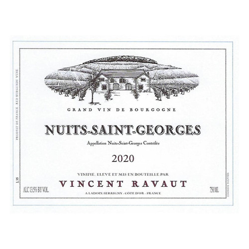Product image for Domaine Vincent Ravaut Nuits-Saint-Georges 2021 750ml