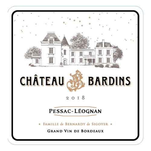 Chateau Bardins Pessac-Leognan 2018 750ml