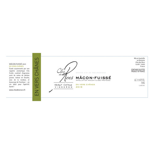 Clos des Rocs Macon-Fuisse En Vers Chanes 2024 750ml