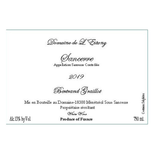 Domaine de l'Estang Sancerre Blanc 2025 750ml
