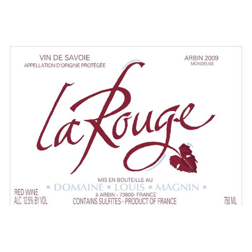 Domaine Louis Magnin Arbin Mondeuse La Rouge 2015 750ml
