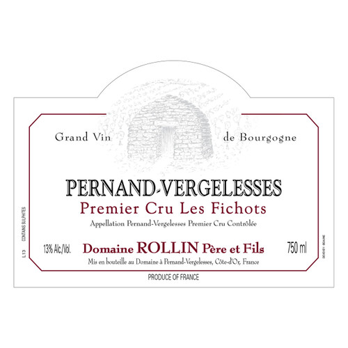 Domaine Rollin Pere & Fils Pernand-Vergelesses Rouge 1er Cru Les Fichots 2022 750ml