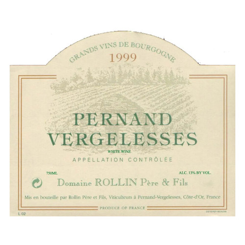 Domaine Rollin Pere & Fils Pernand-Vergelesses Blanc 2022 750ml