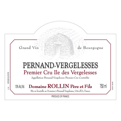 Domaine Rollin Pere & Fils Pernand-Vergelesses Rouge 1er Cru Les Vergelesses 2023 750ml