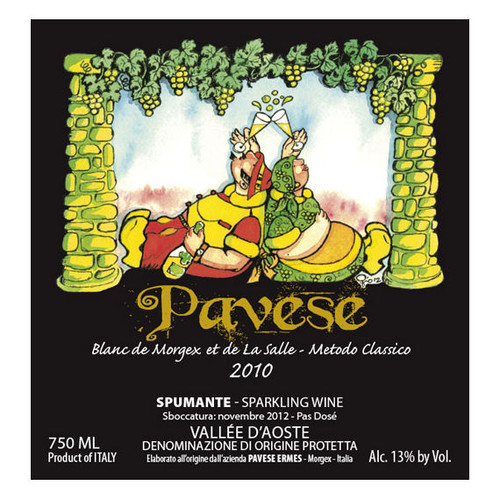 Ermes Pavese Blanc de Morgex et de La Salle Spumante Metodo Classico 2022 750ml