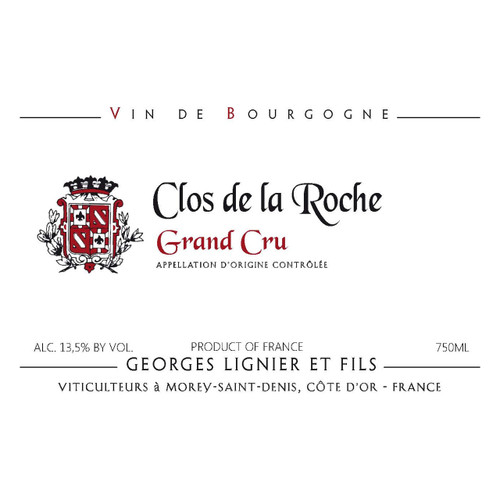 Georges Lignier & Fils Clos Saint-Denis Grand Cru 2021 750ml