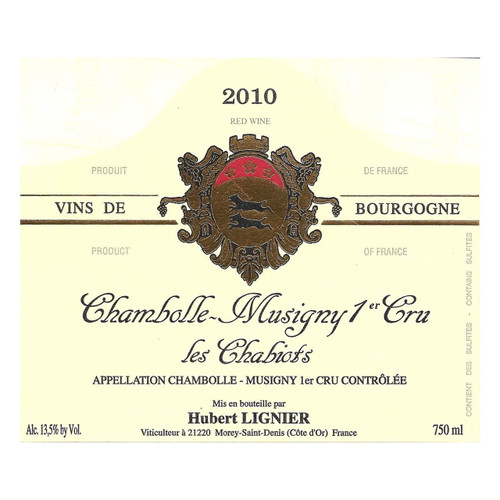 Hubert Lignier Chambolle-Musigny 1er Cru Les Chabiots 2023 750ml