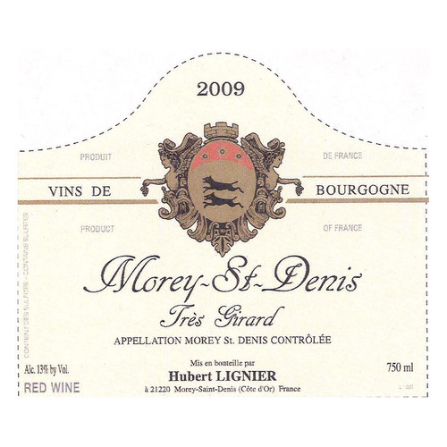 Hubert Lignier Morey-Saint-Denis Tres Girard 2023 750ml