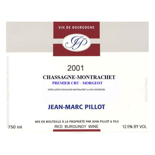 Jean-Marc Pillot Chassagne-Montrachet Rouge 1er Cru Morgeot - Les Fairendes 2022 750ml