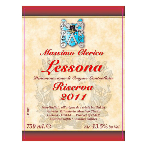 Massimo Clerico Lessona Riserva 2016 750ml