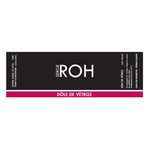 Serge Roh (Cave Les Ruinettes) Dole de Vetroz 2021 750ml