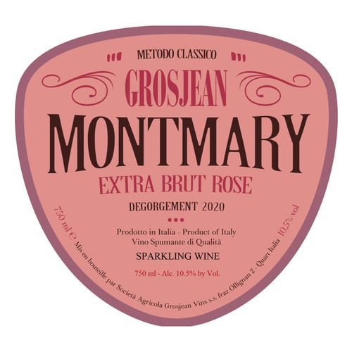 Grosjean Montmary Metodo Classico Extra Brut Rose 2024 750ml