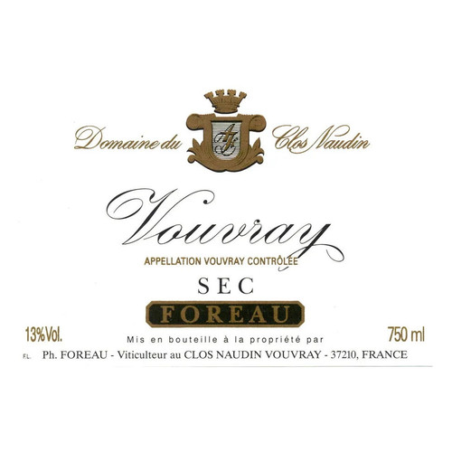 Philippe Foreau (Domaine du Clos Naudin) Vouvray Sec 2022 750ml