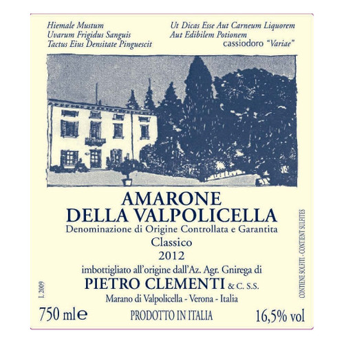 Pietro Clementi Amarone della Valpolicella 2016 750ml