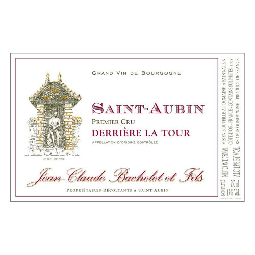 Product image for Jean-Claude Bachelet Saint-Aubin 1er Cru Derrière la Tour Rouge 2023 750ml