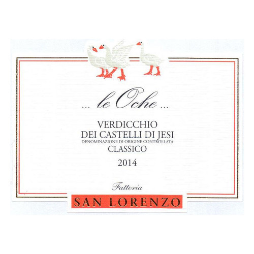 Product image for San Lorenzo Verdicchio dei Castelli di Jesi Classico Le Oche 2024 750ml