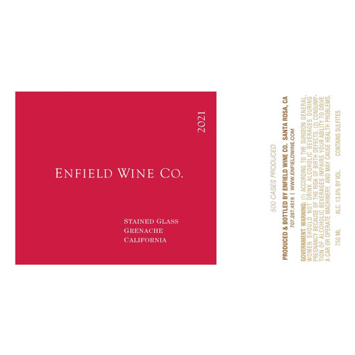 Product image for Enfield Wine Co. Grenache Stained Glass California (2023) 2023 750ml