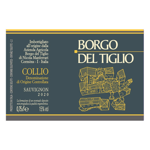 Product image for Borgo del Tiglio Collio Sauvignon Blanc (Dark Label) 2024 750ml